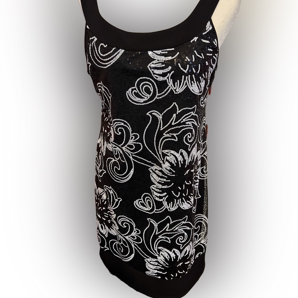 Vintage Sequin Scarlett Nite Evening Cocktail Dress 12